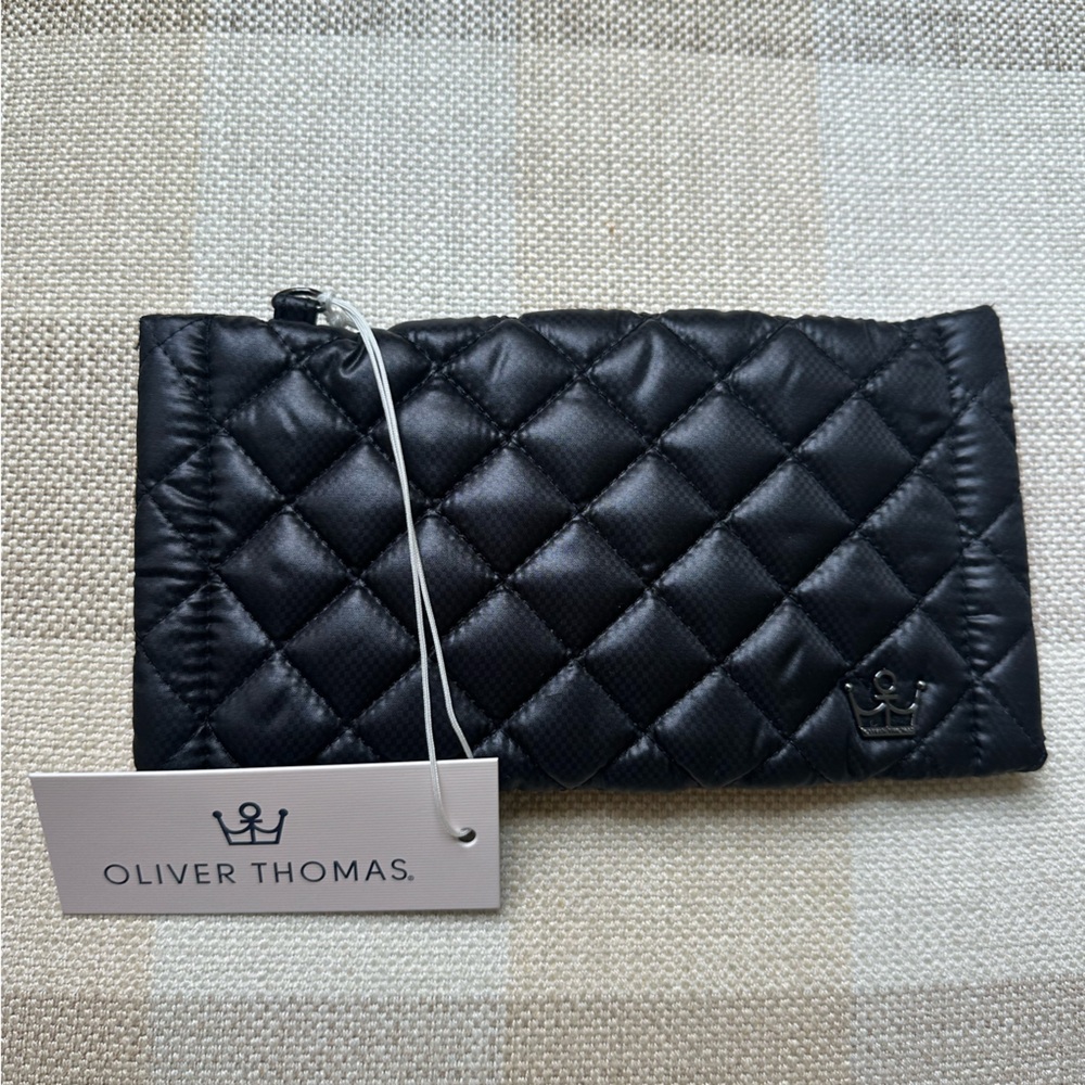 Oliver Thomas Quilted Black Eyeglass Case NWT